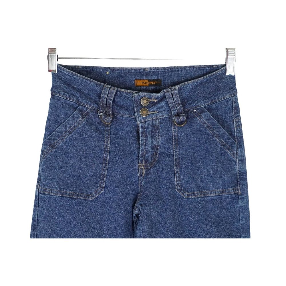 Platino Jeans Stretch Bootcut Long Length Butt Lifting 25‎ in Waist